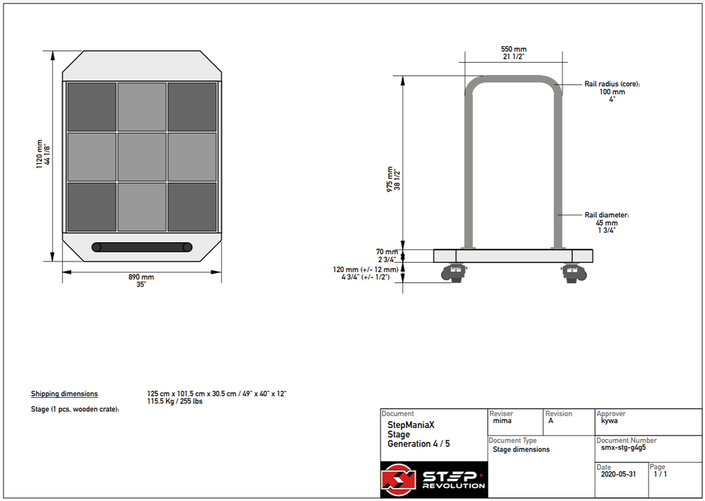 Stepmania Layout StepManiaX Stage – Step Revolution LLC